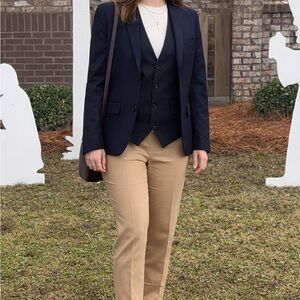 H&M Men's Navy Single-Breasted Blazer